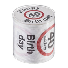 Carica l&#39;immagine nel visualizzatore di Gallery, Divertente Rotolo di Carta Igienica per Compleanno 40 Anni | Bianco - Ilgrandebazar