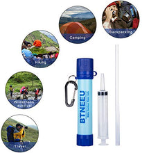 Carica l'immagine nel visualizzatore di Gallery, BTNEEU Filtro Acqua Outdoor 1500L Personale Rimuove 99.99%...