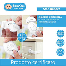 Carica l&#39;immagine nel visualizzatore di Gallery, [12 Pezzi] Bambino Chiusure di Sicurezza Armadio, Fascia Morbida 12p.chiusure