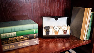 Organizer per orologi in pelle vegana di Case Elegance Nero