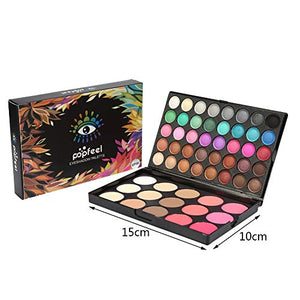 Eyeshadow Palette Makeup, 40Colors + 15Colors Blusher & Concealer... - Ilgrandebazar
