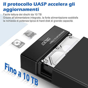 LOETAD Case Hard Disk 3.5/2.5 USB 3.0 con USAP Esterno per...