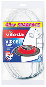 Vileda - Panni cattura-polvere di ricambio per robot Virobi, sottili 40 pezzi
