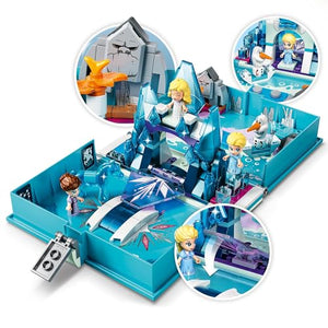 LEGO Disney 43189 Elsa e le Avventure Fiabesche del Nokk, Libro Apribile e Portatile con Mini Bamboline e Cavallo Giocattolo