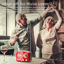 Carica l&#39;immagine nel visualizzatore di Gallery, PRUNUS Radio a transistor ricaricabile Bluetooth in stile Classico Retro...