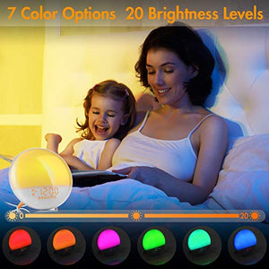Fitfirst Sveglia Luce Wake-up Light con Simulazione Alba/Tramonto Orologio... - Ilgrandebazar