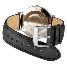 Carica l'immagine nel visualizzatore di Gallery, WOCCI Cinturino in Pelle Retro Compatibile con Molti Tipi di 20mm, Nero