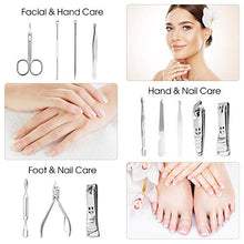 Carica l'immagine nel visualizzatore di Gallery, Ohiyoo Set Tagliaunghie, Professionale Manicure Tagliaunghie Set, Kit...