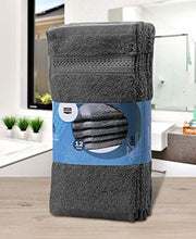 Carica l&#39;immagine nel visualizzatore di Gallery, Utopia Towels - 12 Asciugamani per Il Viso 700 g/mq - 30 x 30 cm, Grigio - Ilgrandebazar