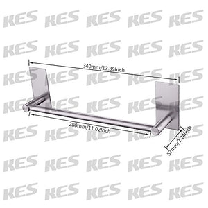 KES Porta Asciugamani Singola 12 Pollici 3M Auto Adesivo 30 CM, Base Quadrata - Ilgrandebazar