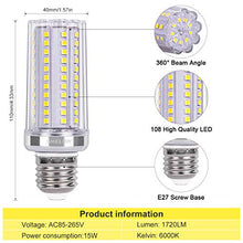 Carica l&#39;immagine nel visualizzatore di Gallery, SanGlory 4 Pezzi Lampadine LED E27 15W Equivalenti a 120W, Led Calda