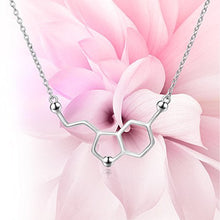 Carica l&#39;immagine nel visualizzatore di Gallery, Collana in Argento Sterling 925 con Serotonina Bianca Placcato Oro, Felicità... - Ilgrandebazar