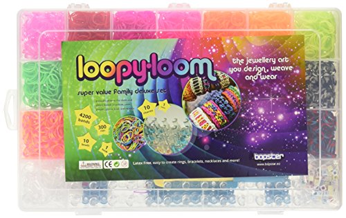Loopy Loom 4200 Elastici Deluxe box set grande, braccialetti di gomma