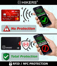 Carica l&#39;immagine nel visualizzatore di Gallery, Custodie Blocco RFID - ANTI FRODE - La Protezione di Carte di Credito/Debito e di Identità per Portafogli - Isolamento Chip Contactless RFID e Radio NFC (Protectores Tarjeta 3)