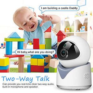 MYPIN - Telecamera IP per bambini, WiFi, 1080p, interni e interni, con...