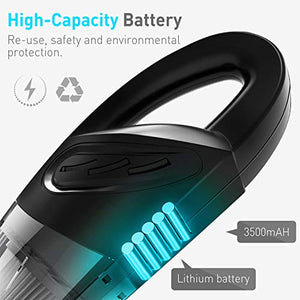 UBEGOOD Aspirabriciole Senza Fili, 120W Aspirapolvere Mano Fili Rapida... - Ilgrandebazar