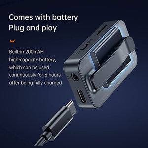 Lettore MP3, mini lettore musicale Bluetooth MP3, lettore musicale portatile HiFi senza perdita di suono, per camminare, correre, controllo della fotocamera, espandibile fino a 128 GB, nero con cuffie