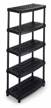 Carica l&#39;immagine nel visualizzatore di Gallery, Terry Scaffale 1836/5 in Plastica, 93 x 45,3 x 188,5 cm 93x45.3x188.5 cm, Nero - Ilgrandebazar
