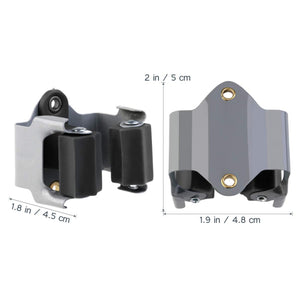 DOITOOL 5 pezzi Portascope da Muro Portascopa e Portaspazzole 5 * 5 cm, Nero - Ilgrandebazar