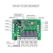 Carica l&#39;immagine nel visualizzatore di Gallery, 4CH Pro R2-Interruptor inteligente 4 Gang, Interruptor de Sonoff PRO R2