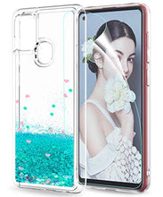 Carica l'immagine nel visualizzatore di Gallery, LeYi per Cover Samsung Galaxy A21S Custodia Glitter con HD Turquoise