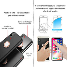 Carica l'immagine nel visualizzatore di Gallery, Ossky Anello Supporto Telefono Cellulari Universale Oro Rosa+Argento