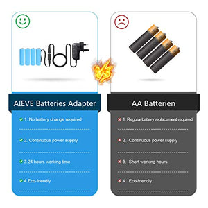 AIEVE - 6V 4 x AA Alimentatore per adattatore eliminatore batteria Nero