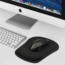 Carica l'immagine nel visualizzatore di Gallery, TECKNET Tappetino Mouse Polso Impermeabile, Pad Ergonomico con S, Nero
