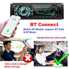 Carica l&#39;immagine nel visualizzatore di Gallery, Bosszi Car Stereo, 4x60W Autoradio Bluetooth 1 Din Radio FM, Ricevitore...