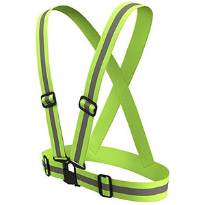 Suntapower Gilet catarifrangente,Alta visibilità elastico regolabile 1 Pacco - Ilgrandebazar