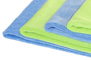 Glart 4448 Set da 4 Panni, Blu/Verdi 4,