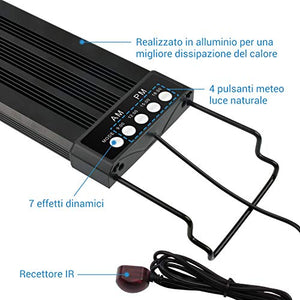NICREW LED RGB Luce dell'Acquario, 24/7 Illuminazione per 55 - 88 cm