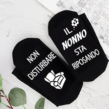 Carica l'immagine nel visualizzatore di Gallery, Merclix Regalo Nonno Natale Calzini Uomo Divertenti Cotone Antiscivolo Nonno Idee Regalo Regali Nonno Divertenti Regalo Per Nonno Compleanno Da Nipote Festa Del Papà Idee Regalo Nonni