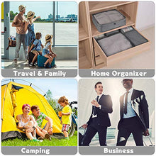 Carica l'immagine nel visualizzatore di Gallery, Organizer Valigie Sistema di Cubi Viaggio Leggero Cubo Borse Grigio