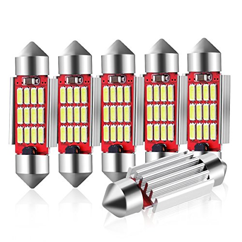 Audew 6 x 36mm C5W LED Lampadine Auto 10 4014SMD DC 12V - Per