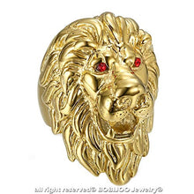 Carica l&#39;immagine nel visualizzatore di Gallery, BOBIJOO JEWELRY - Grande e Pesante Anello Uomo di Leone Testa... - Ilgrandebazar