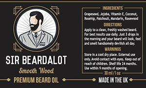Sir Beardalot Olio da Barba per distinti Signore - Legno avvolgente uomo...