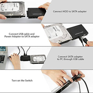POSUGEAR USB 3.0 a SATA e IDE Adattatore, Convertitore da IDE/SATA a 3.0...