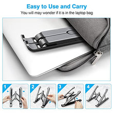 Carica l&#39;immagine nel visualizzatore di Gallery, AOVUYCK-Store Supporto PC Portatile, 8 Livelli Regolabile &amp; Raffreddamento Porta PC, Pieghevole in Plastica e Silicone Laptop Stand per Computer Portatili e Tablet (10-15,6’’)