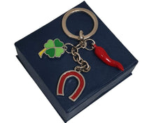 Carica l&#39;immagine nel visualizzatore di Gallery, 2MP GLAMOUR Portachiavi Portafortuna Cornetto Rosso Ferro di Cavallo... - Ilgrandebazar