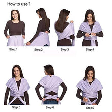 Carica l&#39;immagine nel visualizzatore di Gallery, Fascia Porta Bebè Marsupio Elastico Neonato Ergonomico Elegante 2a... - Ilgrandebazar