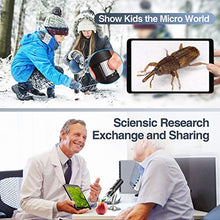 Carica l&#39;immagine nel visualizzatore di Gallery, Microscopio Digitale Wireless, YINAMA Microscopio Ingrandimento da 50X-1000X, 8 luci a LED, Mini Microscopio portatile, 2MP 1080P, compatibile con Android, iPad PC MAC Windows