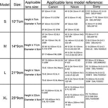 Carica l&#39;immagine nel visualizzatore di Gallery, Set di 4 custodie ricambio per lenti Canon, Nikon, Sony, Pentax, Olympus...