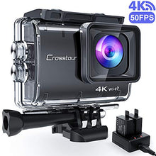 Carica l&#39;immagine nel visualizzatore di Gallery, Crosstour CT9500 Nativo 4K50FPS EIS Action Cam 20MP WiFi 40M Impermeabile...