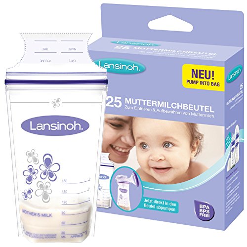 Lansinoh 99204 - Contenitori per latte materno, 25 pezzi