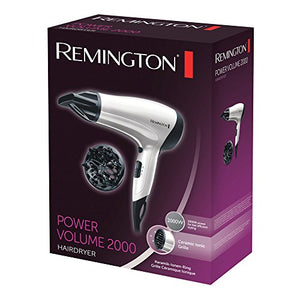 Remington D3015 Asciugacapelli Power Volume, 2000 W, Bianco