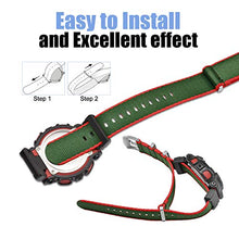 Carica l'immagine nel visualizzatore di Gallery, OLLREAR Nylon Cinturini Orologi Sostituzione compatibile 22mm, Verde &amp; Rosso - Ilgrandebazar