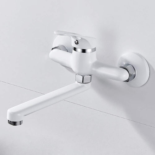 Rubinetto per Cucina da Parete Miscelatore Lavandino a Muro Regolabile...