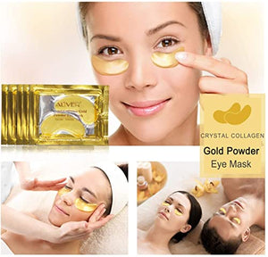 Maschera Contorno Occhi in Oro 24K, Patch Occhi al Collagene in Gel Naturale, Patch per Sotto Occhi, Maschera Occhi per Occhiaie, Antirughe, Occhi Gonfi, Cura della Pelle, Idratante, Lenitivo -25 Paia
