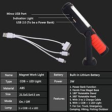 Carica l'immagine nel visualizzatore di Gallery, MAIKEHIGH Magnetico Torcia Lampade di Ispezione, Ricaricabile COB + LED Luce...